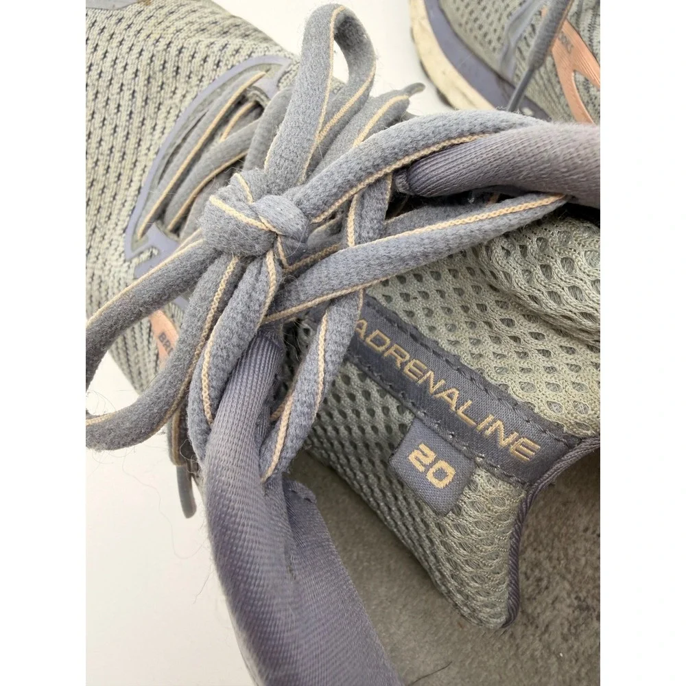 Brooks Adrenaline GTS 20 Womens Running Shoes Grey Rose Gold 1202961B073 8.5